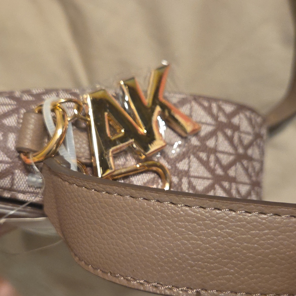 👜 Anne Klein Taupe Monogram Crossbody — NWT - Picture 5 of 11